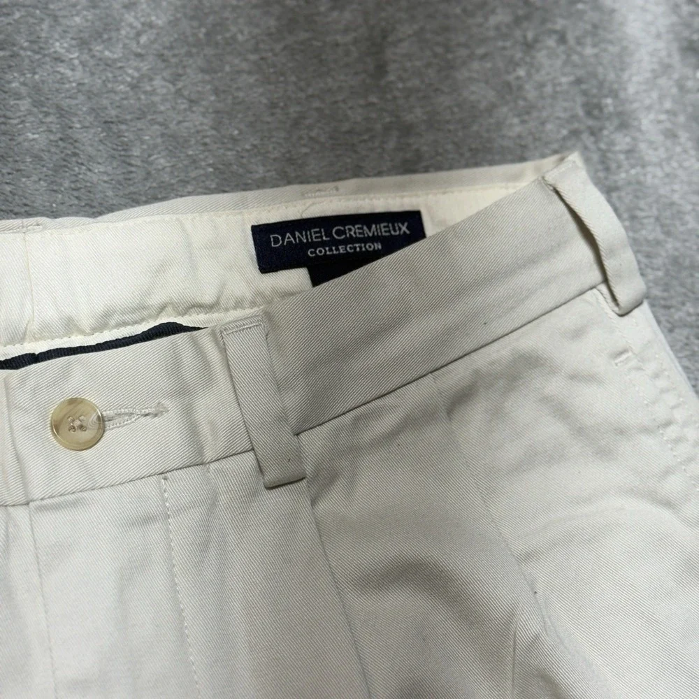 Cremieux Collection Paris Pant Mens 30x30 Pleated Chino Cotton Trousers NWT Read
